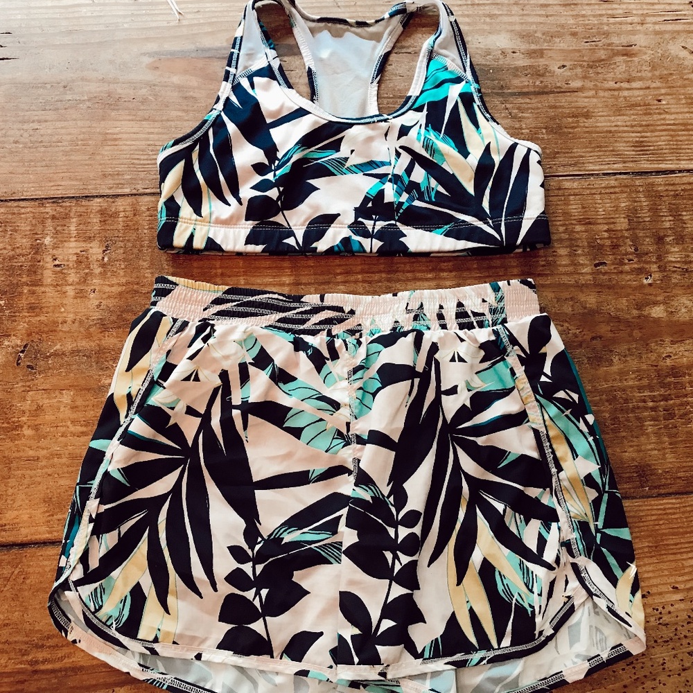 Sports bra and shorts